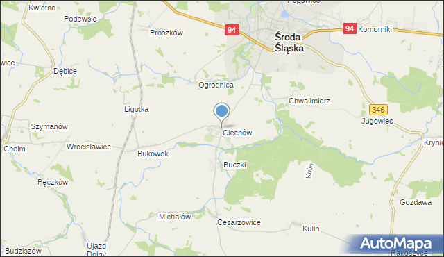 mapa Ciechów, Ciechów na mapie Targeo